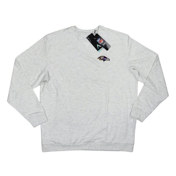 Baltimore Ravens NFL Football Antigua Crew Neck Lightweight Men's Sweatshirt NWT - Picture 1 of 2